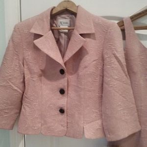 Two piece K studio designer JKT/dress size 8 peach